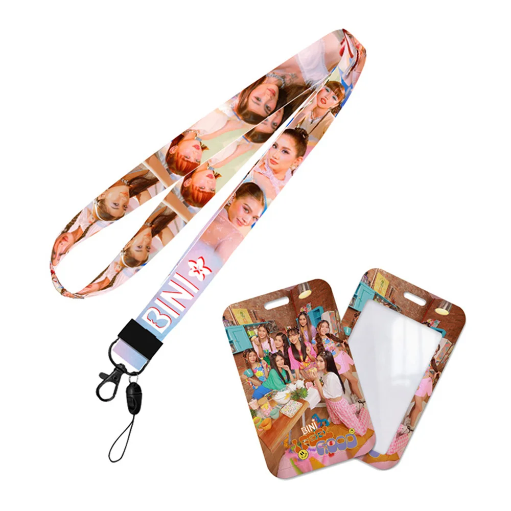 Kpop BINI Card Sleeve Long Neck Hanging Colored Rope ID Photocard Holder Korean Style Backpack Pendant Key Rings Fans Collection
Kpop BINI Card Sleeve Long Neck Hanging Colored Rope ID Photocard Holder Korean Style Backpack Pendant Key Rings Fans Collection