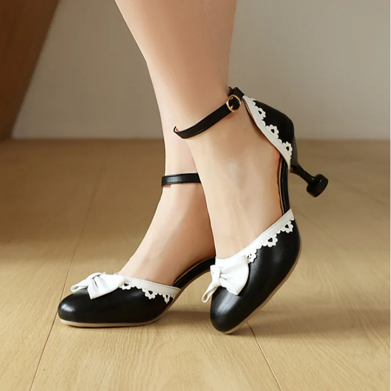 ORCHA LISA Сандалии в стиле Лолиты для девочек с круглым носком, 6 см, тонкий каблук, бант, пряжка, ремешок, разноцветные, большие размеры 43, милая обувь для вечеринок 
ORCHA LISA Сандалии в стиле Лолиты для девочек с круглым носком, 6 см, тонкий каблук, бант, пряжка, ремешок, разноцветные, большие размеры 43, милая обувь для вечеринок