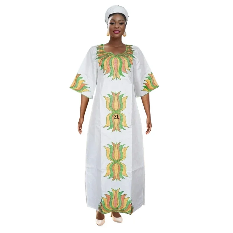 plus Size African Dashiki Ankara Embroidery Robe Bazin Design Wedding Party Dress for Women Ethnic African Clothing
plus Size African Dashiki Ankara Embroidery Robe Bazin Design Wedding Party Dress for Women Ethnic African Clothing