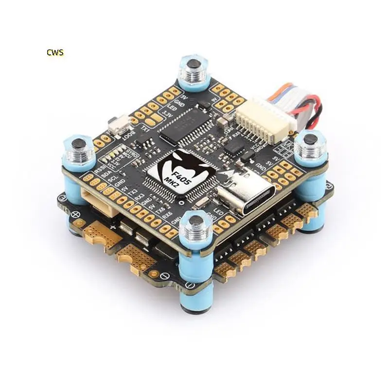 F405 MK2 V2 FPV Stack F405MK2 Flight Controller F55 55A 4In1 BLS ESC 4-6S DSHOT600 For FPV Racing Drone RC Models
F405 MK2 V2 FPV Stack F405MK2 Flight Controller F55 55A 4In1 BLS ESC 4-6S DSHOT600 For FPV Racing Drone RC Models