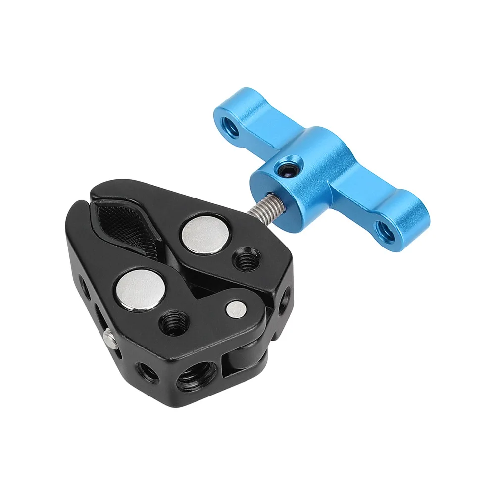 Супер-зажим Super Crab с резьбой 1/4"-20 и 3/8"-16 и переходником с внутренней резьбой 1/4" на наружную резьбу 3/8"
Супер-зажим Super Crab с резьбой 1/4"-20 и 3/8"-16 и переходником с внутренней резьбой 1/4" на наружную резьбу 3/8"