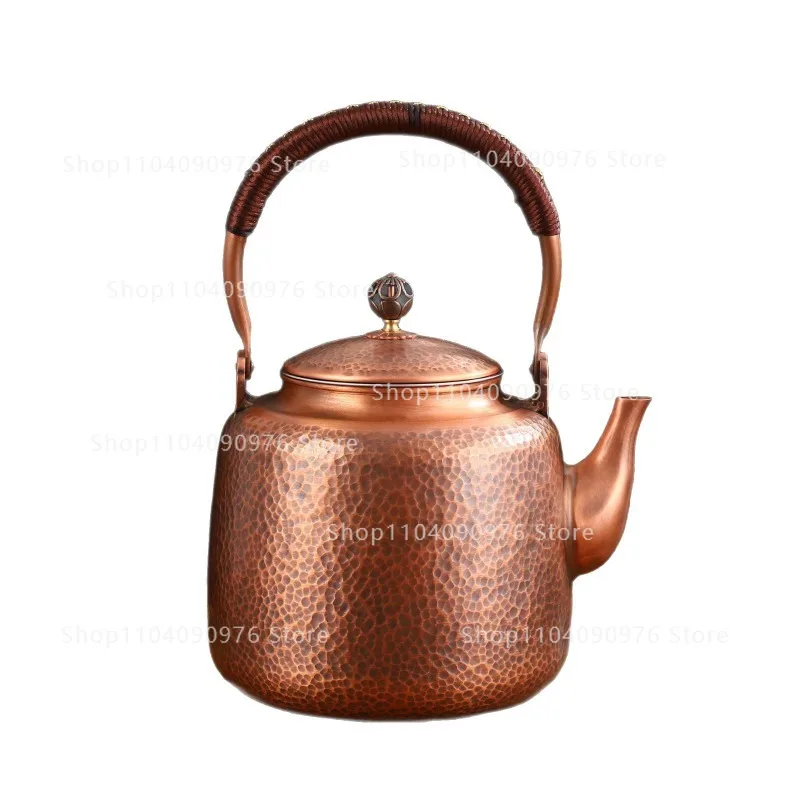 Hand Hammered Thick Purple Copper Kettle Large Capacity Retro Tea Boiler for Home Use
Hand Hammered Thick Purple Copper Kettle Large Capacity Retro Tea Boiler for Home Use