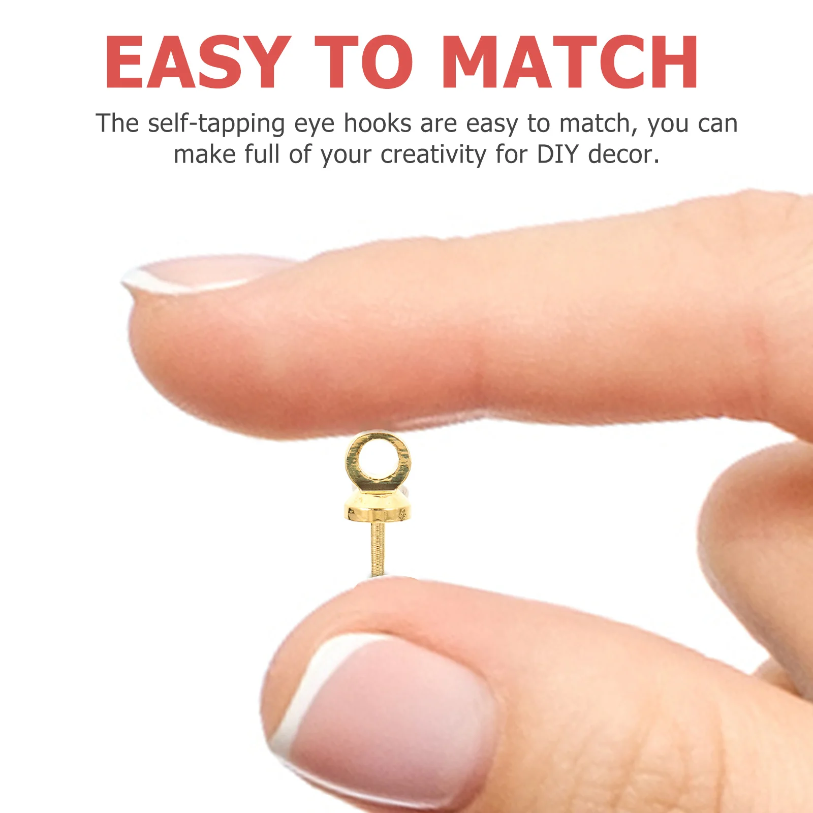 2 set 2 Sets Small Pins Jewelry Making Threaded Self-Tapping Eye Bolt Hooks For Necklaces Earrings Anklets Diy Pendant Material
2 set 2 Sets Small Pins Jewelry Making Threaded Self-Tapping Eye Bolt Hooks For Necklaces Earrings Anklets Diy Pendant Material