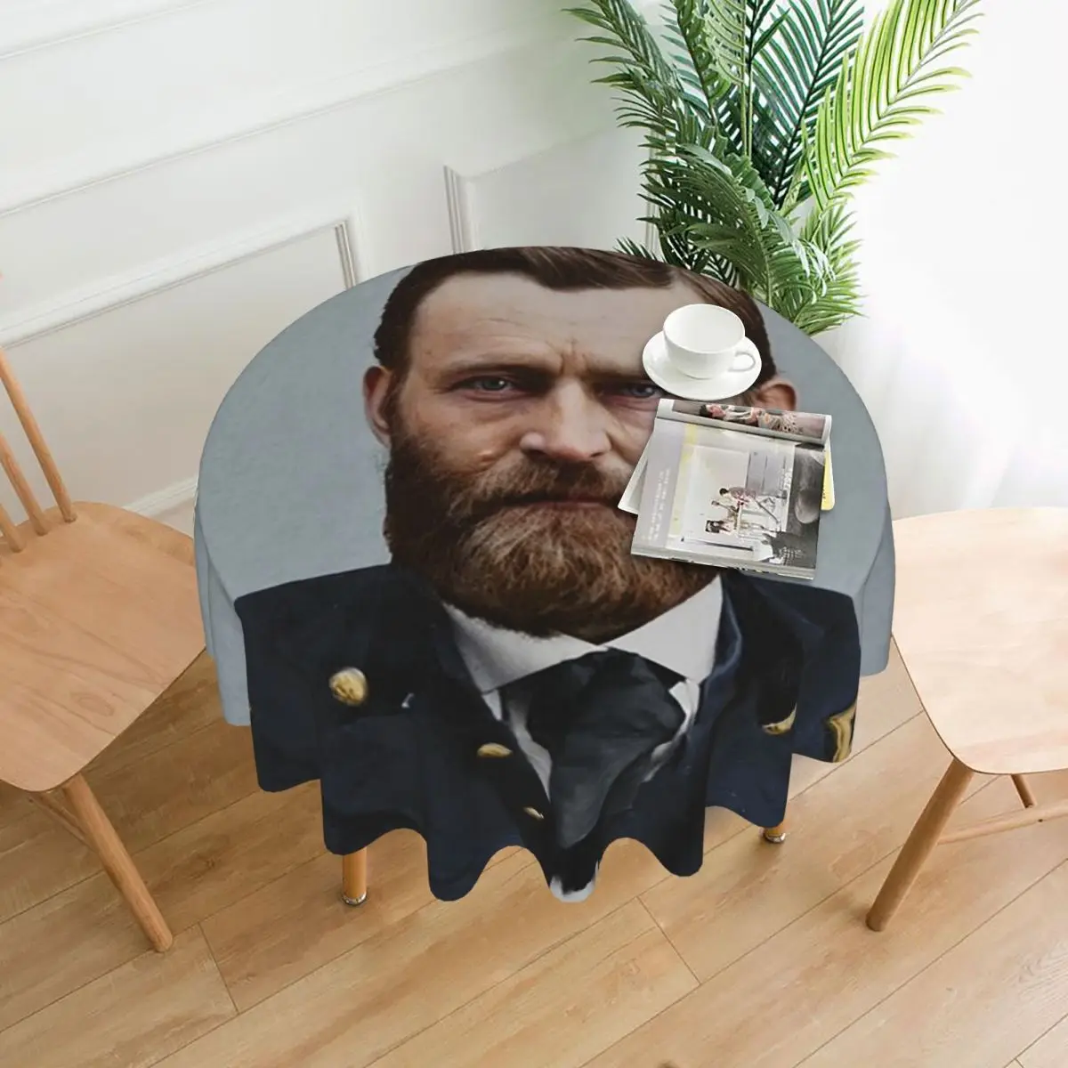 Ulysses S. Grant, 1865. Waterproof Round Tablecloth Oilproof Table Cloth for Kitchen Events Dining Table Cover 60 inches
Ulysses S. Grant, 1865. Waterproof Round Tablecloth Oilproof Table Cloth for Kitchen Events Dining Table Cover 60 inches