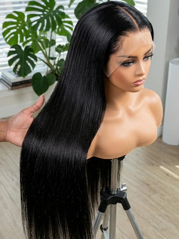40 Inch 250% Density Natural Black Bone Straight Remy Human Hair Wigs 13x6 HD Lace Pre Plucked 5x5 Glueless Closure Wear and Go
40 Inch 250% Density Natural Black Bone Straight Remy Human Hair Wigs 13x6 HD Lace Pre Plucked 5x5 Glueless Closure Wear and Go