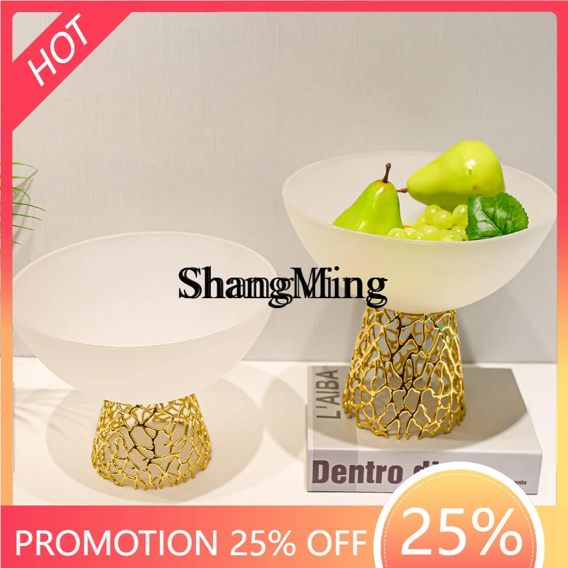 SM New Premium Exquisite Fruit Plate Style Living Room Coffee Table Personalized Glass Candy Basin Food Plate Ornament
SM New Premium Exquisite Fruit Plate Style Living Room Coffee Table Personalized Glass Candy Basin Food Plate Ornament