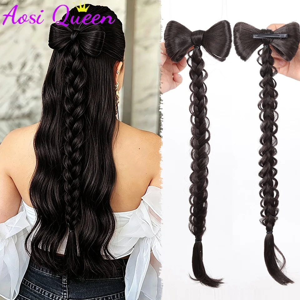 Half Bow Clip In Ponytail Hair Extension Heat Resistant Synthetic Natural Wave With Bow Ponytail Wig Suitable for Daily Wear
Half Bow Clip In Ponytail Hair Extension Heat Resistant Synthetic Natural Wave With Bow Ponytail Wig Suitable for Daily Wear
