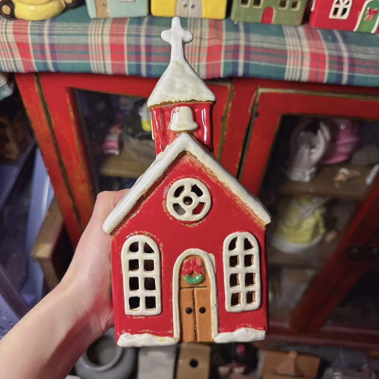 Retro Dutch Cerc House Church ature Building Display Candlesti Garden Decorative Accories Artistic Sle Red Color
Retro Dutch Cerc House Church ature Building Display Candlesti Garden Decorative Accories Artistic Sle Red Color
