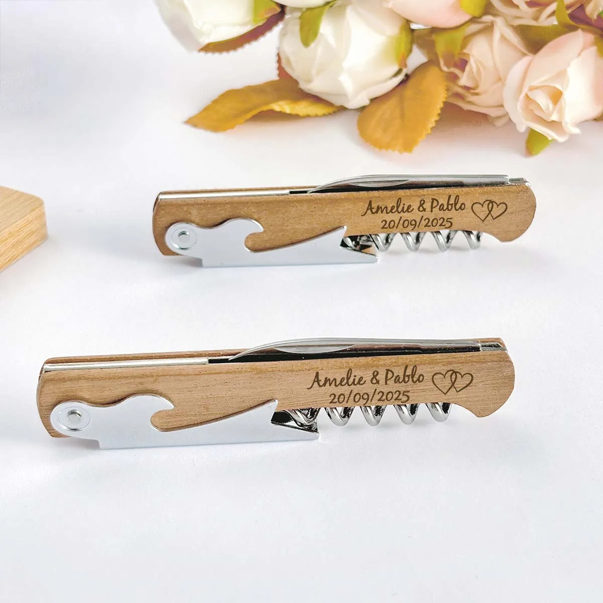 Wedding Party Favors Personalized Wooden Corkscrew Customized Wine Openers Wedding Gifts for Guests
Wedding Party Favors Personalized Wooden Corkscrew Customized Wine Openers Wedding Gifts for Guests