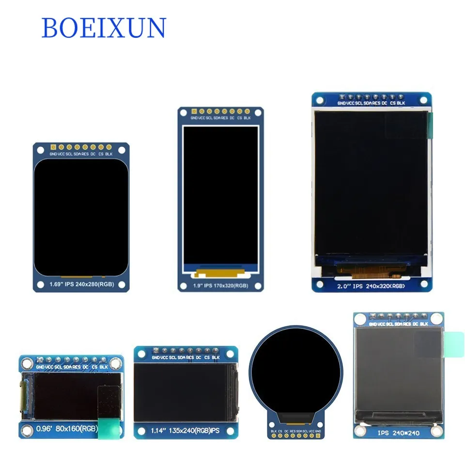 0.96/1.14/1.28/1.3/1.54/1.69/1.9/2.0 inch IPS TFT LCD OLED Display Module for ardunio raspberry pi stm
0.96/1.14/1.28/1.3/1.54/1.69/1.9/2.0 inch IPS TFT LCD OLED Display Module for ardunio raspberry pi stm