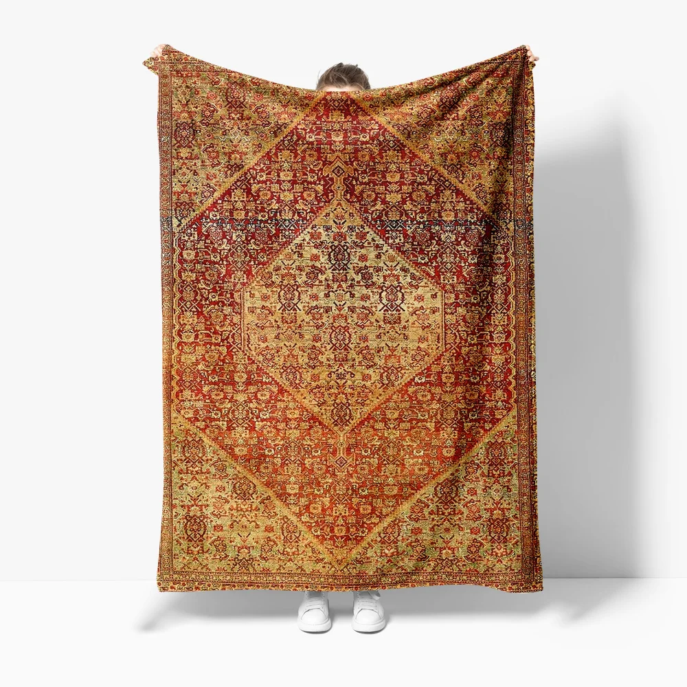 Винтажный ковер в персидском стиле, традиционный ковер из хлопчатобумажной шерсти ручной работы, богемное напольное одеяло, декор
Винтажный ковер в персидском стиле, традиционный ковер из хлопчатобумажной шерсти ручной работы, богемное напольное одеяло, декор