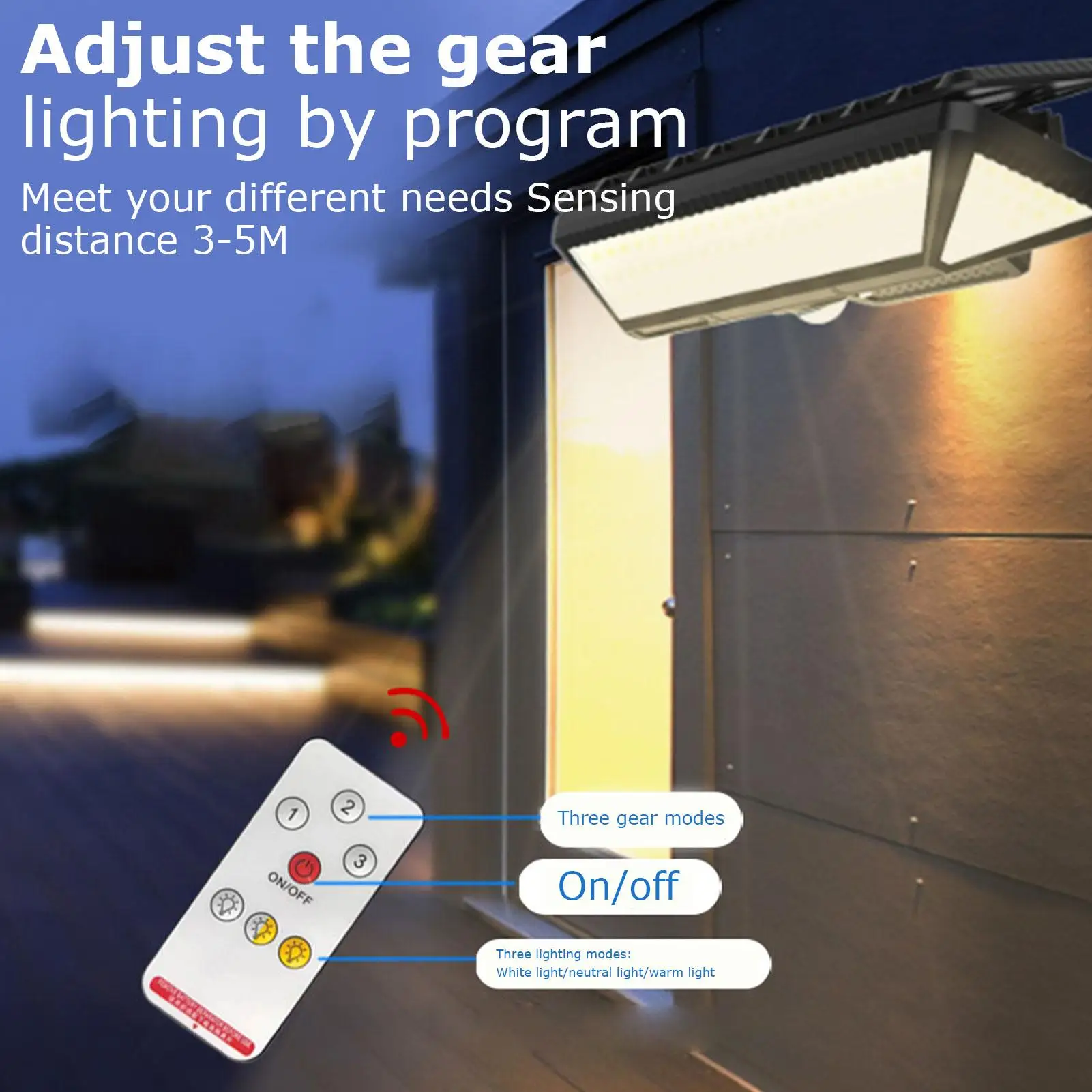 Solar Light Outdoor IP44 Waterproof Ultra-High Brightness Lamp 208 LED Solar Garden Lights With 3 Color Modes For House Parking
Solar Light Outdoor IP44 Waterproof Ultra-High Brightness Lamp 208 LED Solar Garden Lights With 3 Color Modes For House Parking