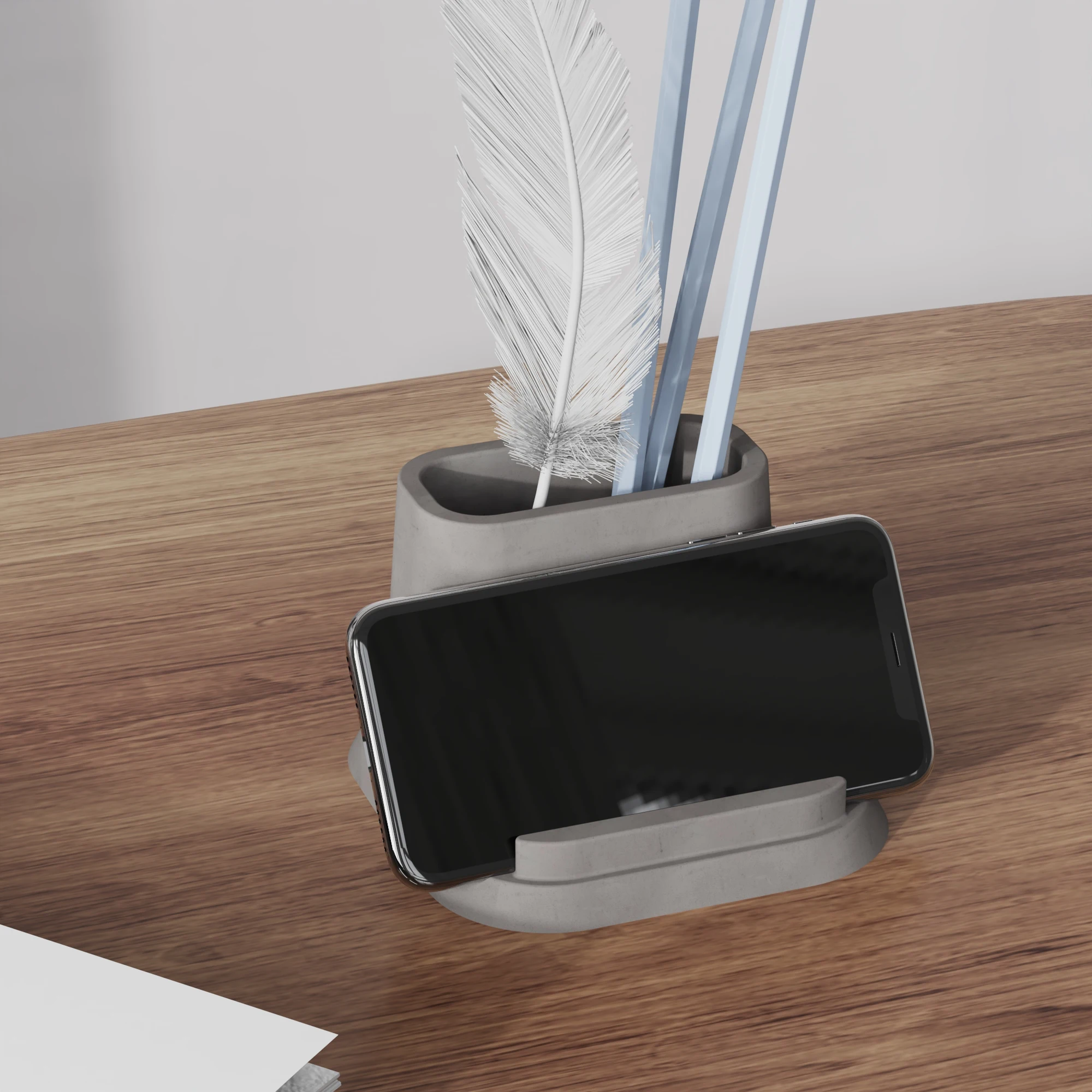 Multi-functional Cement Pen Holder Silicone Mold, Creative Concrete Mobile Phone Stand, Office Storage Desk Decoration Mold
Multi-functional Cement Pen Holder Silicone Mold, Creative Concrete Mobile Phone Stand, Office Storage Desk Decoration Mold