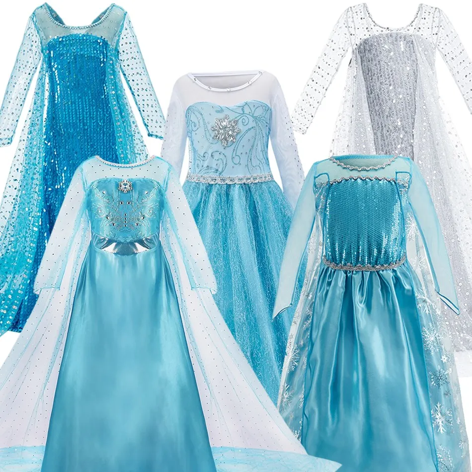 Children Princess Costume Little Girls Frozen Carnival Floor Gown Kids Ball Sequin Dress Up Christmas Long Cloak Dress
Children Princess Costume Little Girls Frozen Carnival Floor Gown Kids Ball Sequin Dress Up Christmas Long Cloak Dress
