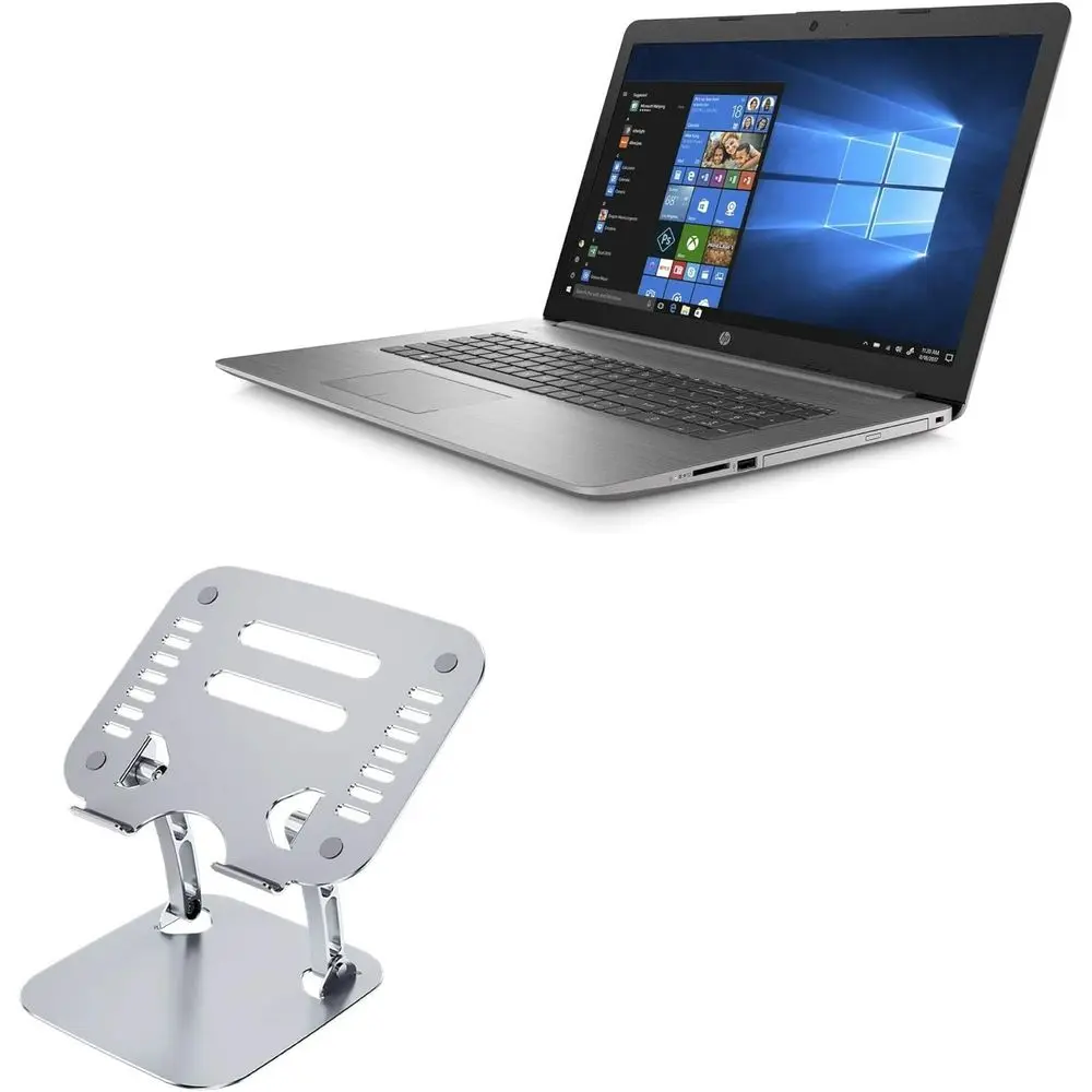 Ergonomic Adjustable Laptop Stand for 17.3 Devices, Metallic Silver, Executive Viewing Angle
Ergonomic Adjustable Laptop Stand for 17.3 Devices, Metallic Silver, Executive Viewing Angle