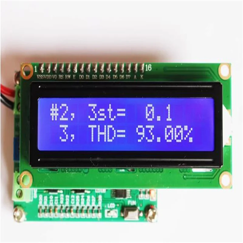 Digital harmonic distortion meter 10Hz~20KHz 3rd harmonic frequency display
Digital harmonic distortion meter 10Hz~20KHz 3rd harmonic frequency display