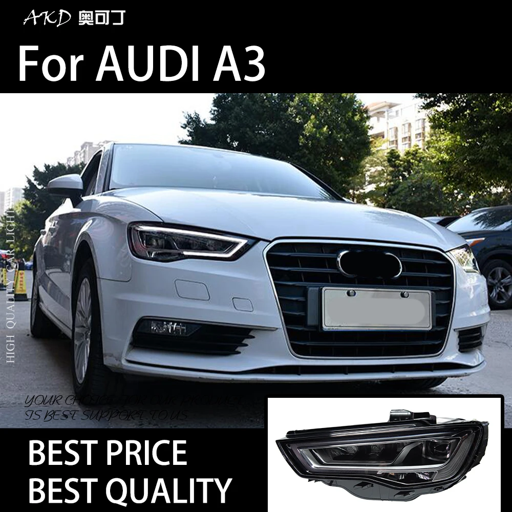 Car Lights for Audi A3 8V Sedan Sportback 2013-2016 S3 LED Auto Headlight Assembly Upgrade Bifocal Lens LHD RHD Accessories Kit
Car Lights for Audi A3 8V Sedan Sportback 2013-2016 S3 LED Auto Headlight Assembly Upgrade Bifocal Lens LHD RHD Accessories Kit