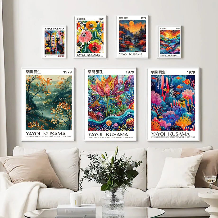 Vintage Kusama Japan Exhibition Poster Minimalism Modern Art Museum Fashion Wall Art Canvas Painting Nordic Poster Room Decor
Vintage Kusama Japan Exhibition Poster Minimalism Modern Art Museum Fashion Wall Art Canvas Painting Nordic Poster Room Decor