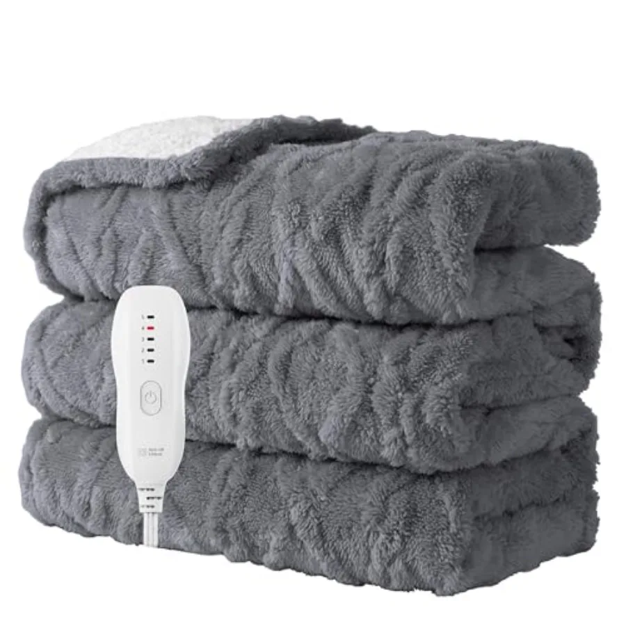 Heated Blanket-Electric Blanket 50"x60" Soft Heated Throw Blanket with 5 Heating Levels and 3 Hours auto-OffMachine Washable
Heated Blanket-Electric Blanket 50"x60" Soft Heated Throw Blanket with 5 Heating Levels and 3 Hours auto-OffMachine Washable
