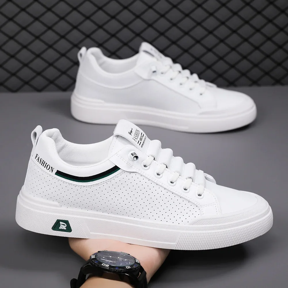 Autumn Men's Shoes New Mesh Casual Leather Shoes Breathable Men's Vulcanized Sports Shoes Comfort Cow White Flats for Men Walk
Autumn Men's Shoes New Mesh Casual Leather Shoes Breathable Men's Vulcanized Sports Shoes Comfort Cow White Flats for Men Walk