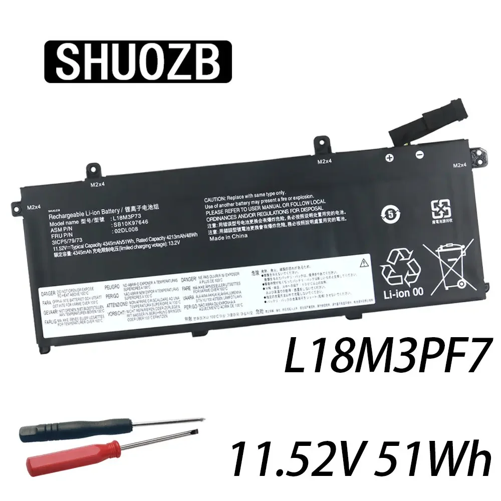 Аккумулятор SHUOZB L18L3P73 L18C3P72 L18M3P72 L18M3P73 для Lenovo ThinkPad T490 T495 P43s 02DL007 SB10T83122 5B10W13877 11,52 в 51Wh
Аккумулятор SHUOZB L18L3P73 L18C3P72 L18M3P72 L18M3P73 для Lenovo ThinkPad T490 T495 P43s 02DL007 SB10T83122 5B10W13877 11,52 в 51Wh