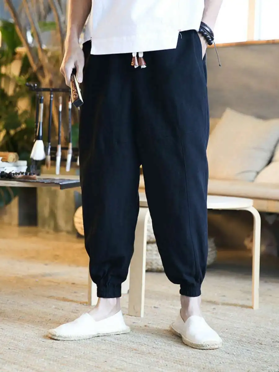 Summer New Loose Large Size Cotton Linen Casual Pants Ethnic Sle Cuffed Thin Lantern Pants Men's Comfortable Breathable
Summer New Loose Large Size Cotton Linen Casual Pants Ethnic Sle Cuffed Thin Lantern Pants Men's Comfortable Breathable