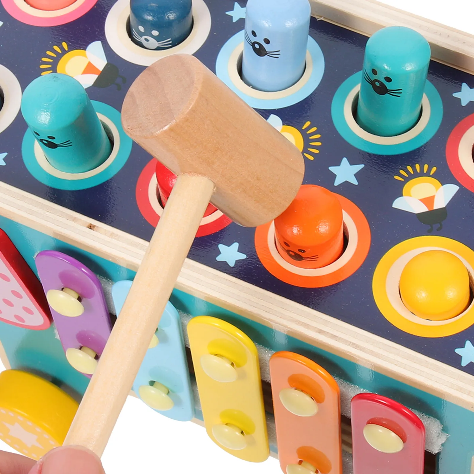 Набор для развития координации рук: деревянный молоток-стучалка, перкуссионный инструмент для раннего музыкального обучения, игрушка для детей
Набор для развития координации рук: деревянный молоток-стучалка, перкуссионный инструмент для раннего музыкального обучения, игрушка для детей