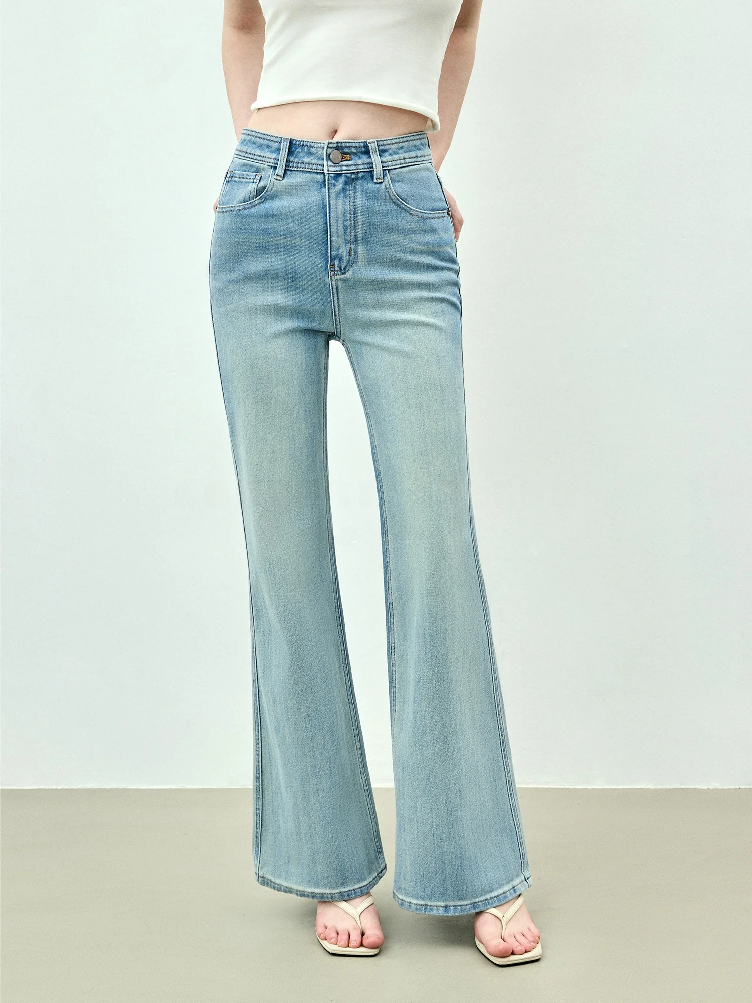 SUK Retro High Waist Bell Bottom Jeans Women's Slimming Blue Denim Pants Spring New Style Versatile Straight Leg Trousers
SUK Retro High Waist Bell Bottom Jeans Women's Slimming Blue Denim Pants Spring New Style Versatile Straight Leg Trousers
