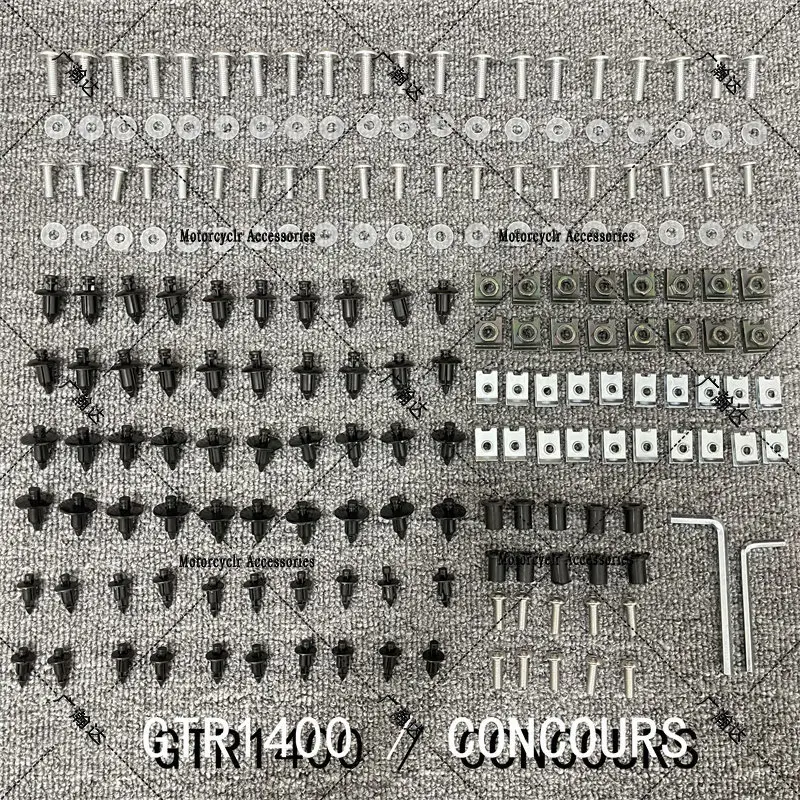 Fairing Bodywork Kit Bolts Screws For Fit For Kawasaki GTR1400 / CONCOURS 2007-2017
Fairing Bodywork Kit Bolts Screws For Fit For Kawasaki GTR1400 / CONCOURS 2007-2017