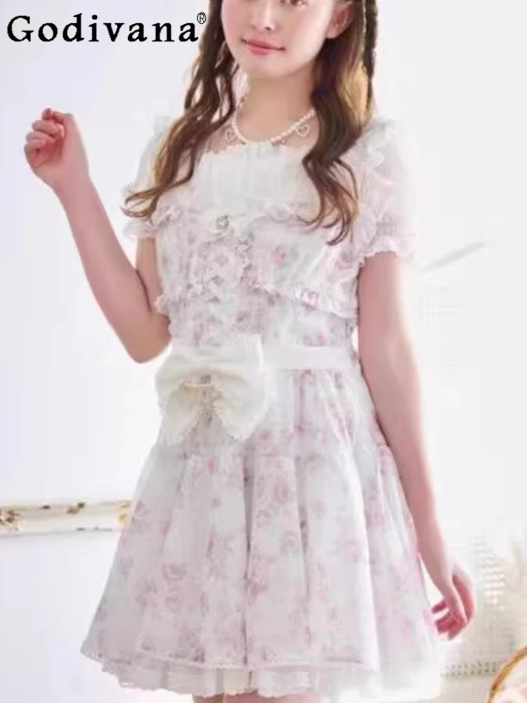 Large Size Spring Summer New Japanese Rose Print Dresses Fashion High Waist A-line Age-reducing Short Sleeve Square Neck Dress
Large Size Spring Summer New Japanese Rose Print Dresses Fashion High Waist A-line Age-reducing Short Sleeve Square Neck Dress