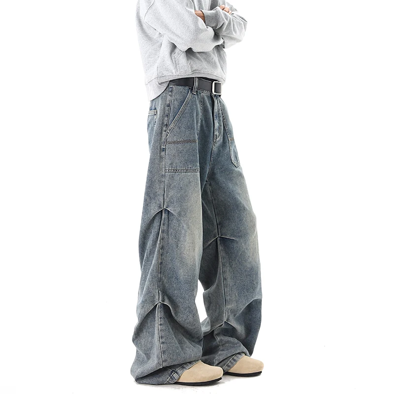 Men's Loose Denim Pants 2026 New Baggy Jeans Comfortable Fit Casual Trousers with Ruffled Design
Men's Loose Denim Pants 2026 New Baggy Jeans Comfortable Fit Casual Trousers with Ruffled Design