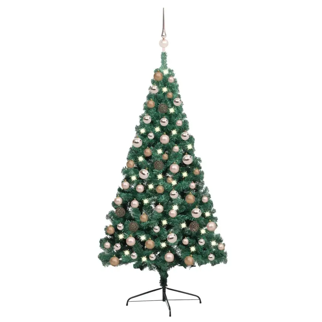 Artificial Half Prelit Christmas Tree with Ornament Ball Set Green 47.2 Inch Perfect Holiday Decoration
Artificial Half Prelit Christmas Tree with Ornament Ball Set Green 47.2 Inch Perfect Holiday Decoration