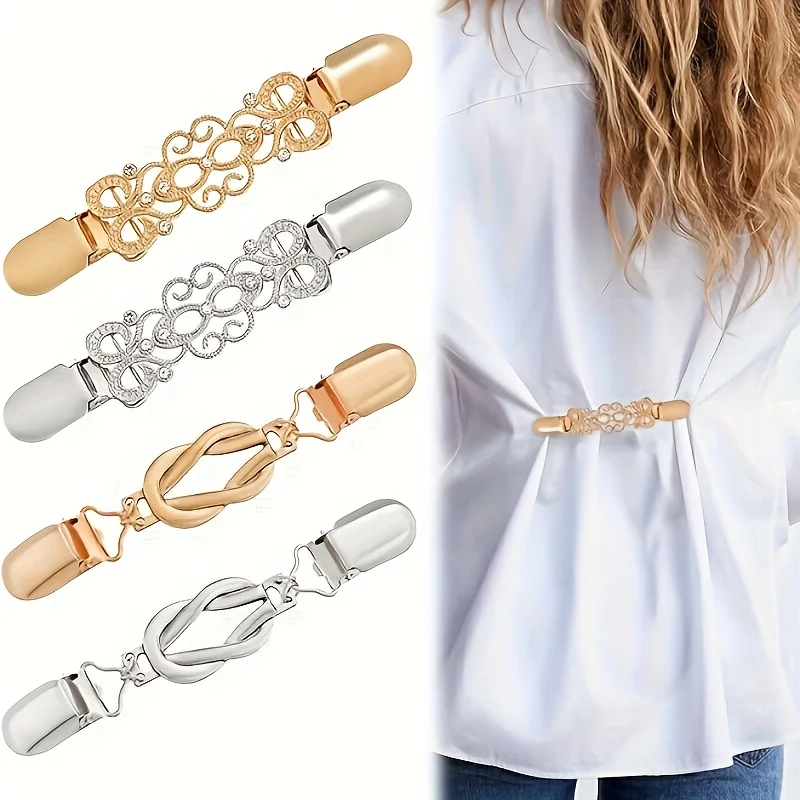 Vintage Metal Waist Tightener Clips, Adjustable Brooch Pins, Multifunctional Decor for Dress Sweater Shawl
Vintage Metal Waist Tightener Clips, Adjustable Brooch Pins, Multifunctional Decor for Dress Sweater Shawl