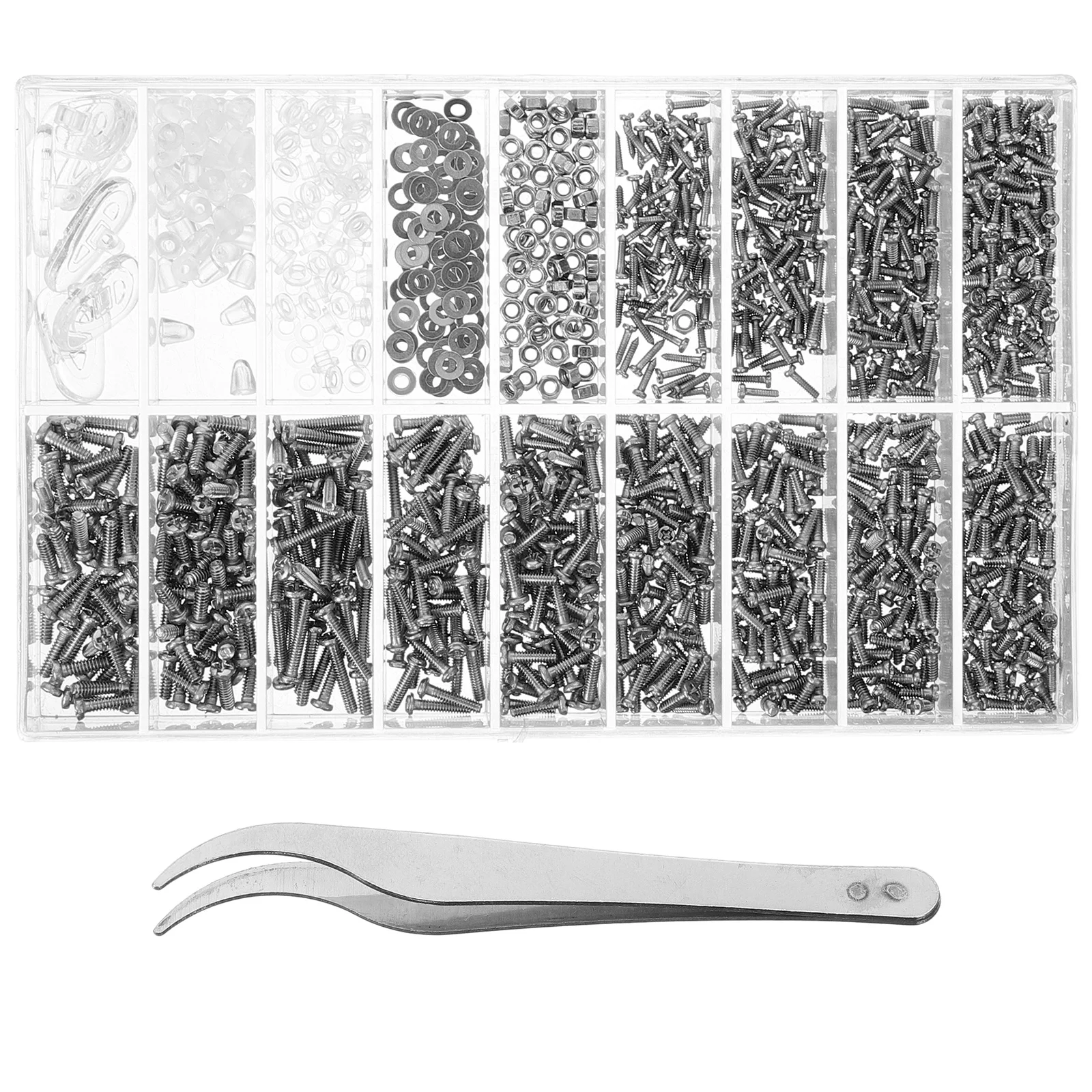 1Set Glasses Repair Kit Nose Pads Silicone Eyeglass Nose Pieces and Screws Prevent Slipping Comfortable Fit for Optical
1Set Glasses Repair Kit Nose Pads Silicone Eyeglass Nose Pieces and Screws Prevent Slipping Comfortable Fit for Optical