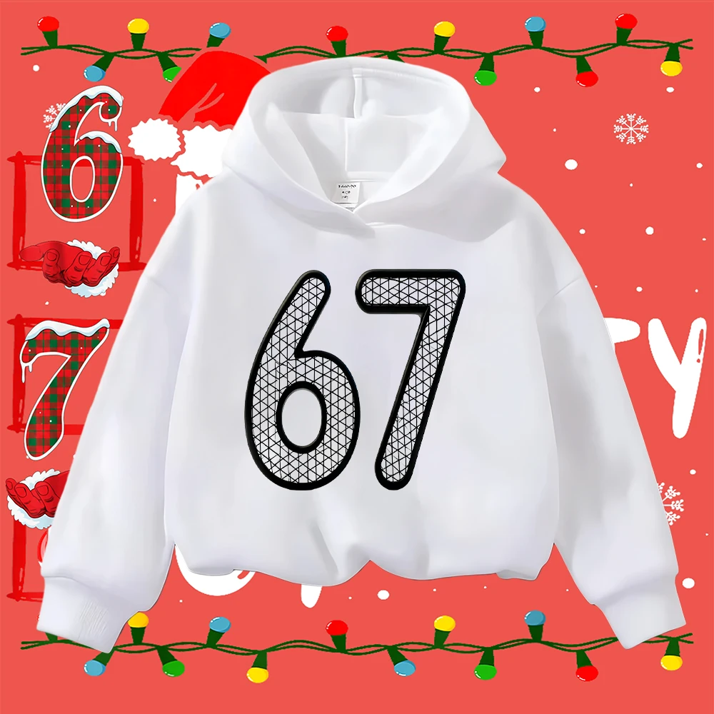 Kids Christmas Sweatshirt with 67 Mesh Design Long Sleeve Casual Pullover for Boys Girls Holiday Festive Top
Kids Christmas Sweatshirt with 67 Mesh Design Long Sleeve Casual Pullover for Boys Girls Holiday Festive Top