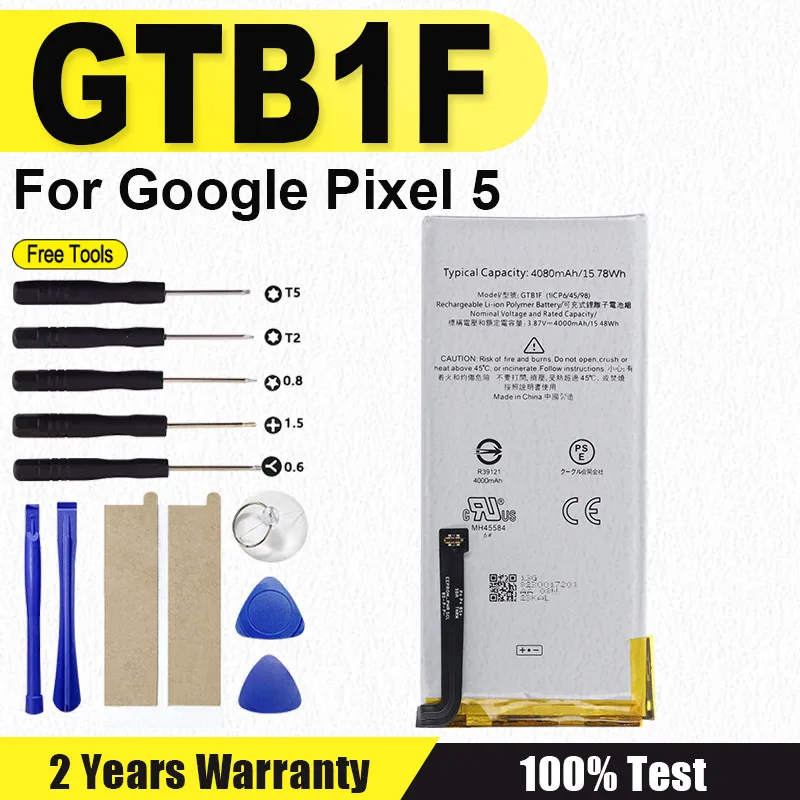 Новый сменный аккумулятор GTB1F 4080 мАч Pixel 5 для HTC Google Pixel 5 Pixel5 GD1YQ GTT9Q, аккумуляторы для смартфонов на складе
Новый сменный аккумулятор GTB1F 4080 мАч Pixel 5 для HTC Google Pixel 5 Pixel5 GD1YQ GTT9Q, аккумуляторы для смартфонов на складе