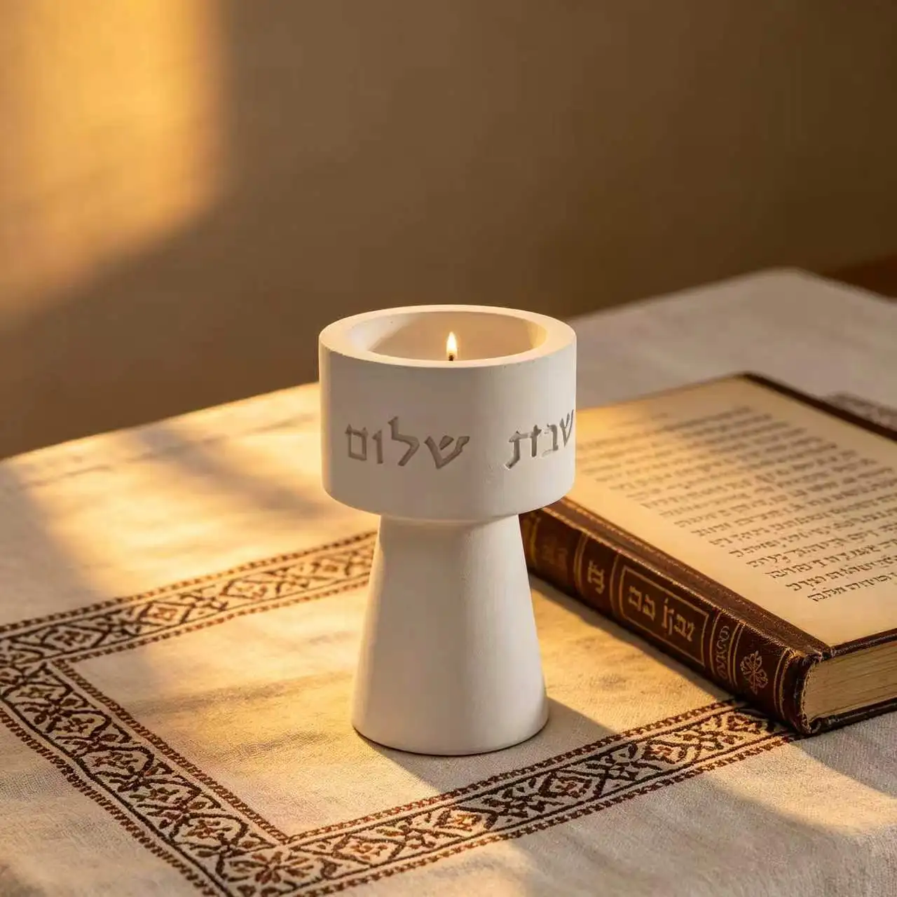 Hebrew Shabbat Candle Holder Silicone Mold - Jewish Sabbath Shalom Tealight Cup Casting Mold for Concrete Resin Plaster
Hebrew Shabbat Candle Holder Silicone Mold - Jewish Sabbath Shalom Tealight Cup Casting Mold for Concrete Resin Plaster