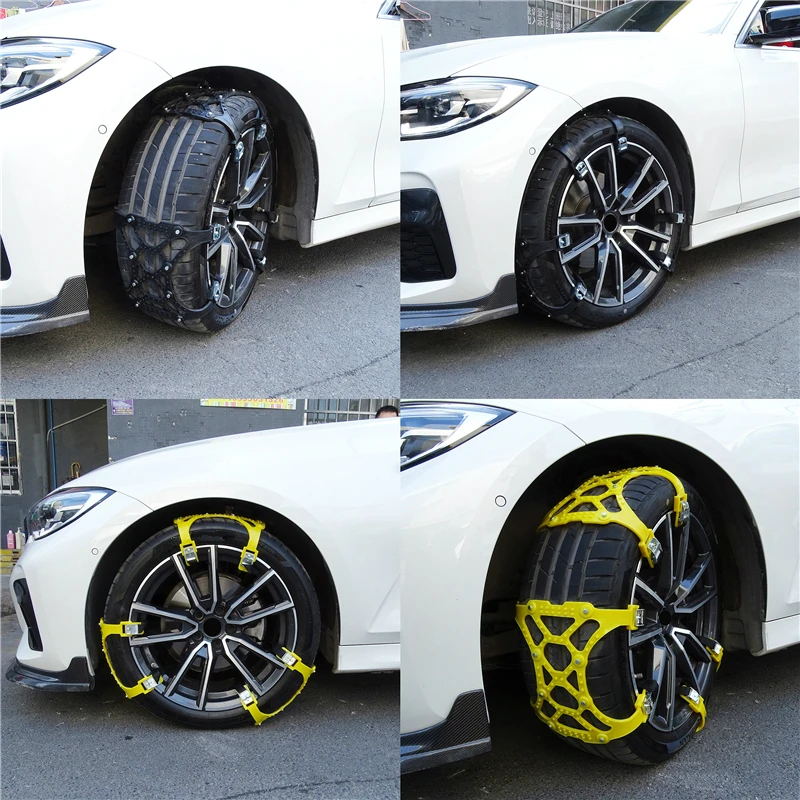 2pcs Car Universal Ice Snow Mud Roadway Tire Anti-skid Chains Double Snap Safety Thicken Wheel Chains Double Snap Snow Chains
2pcs Car Universal Ice Snow Mud Roadway Tire Anti-skid Chains Double Snap Safety Thicken Wheel Chains Double Snap Snow Chains