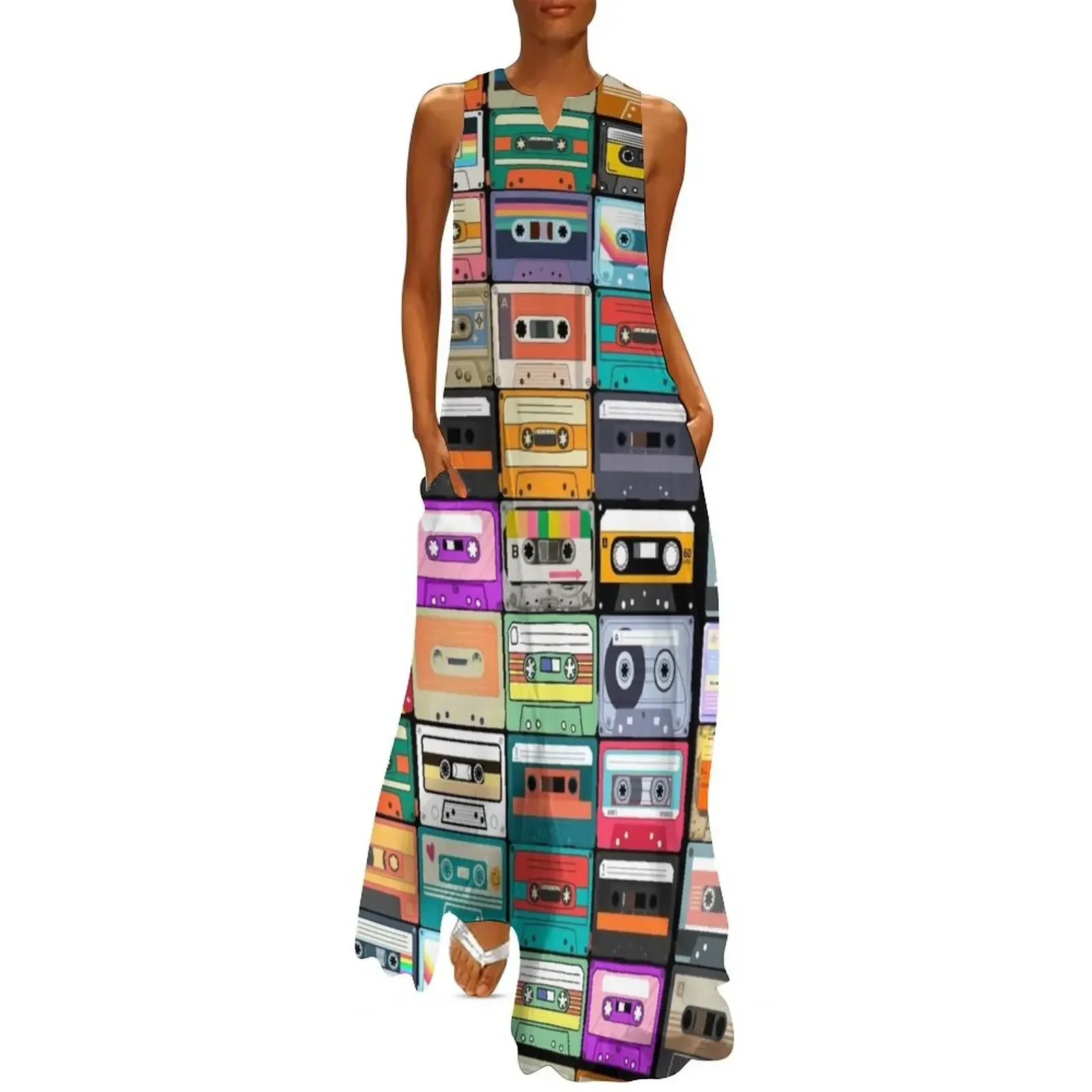 Cassette tape Long Dress Dress woman Women's summer suit summer dress woman 2025 trendy women's dresses luxury
Cassette tape Long Dress Dress woman Women's summer suit summer dress woman 2025 trendy women's dresses luxury