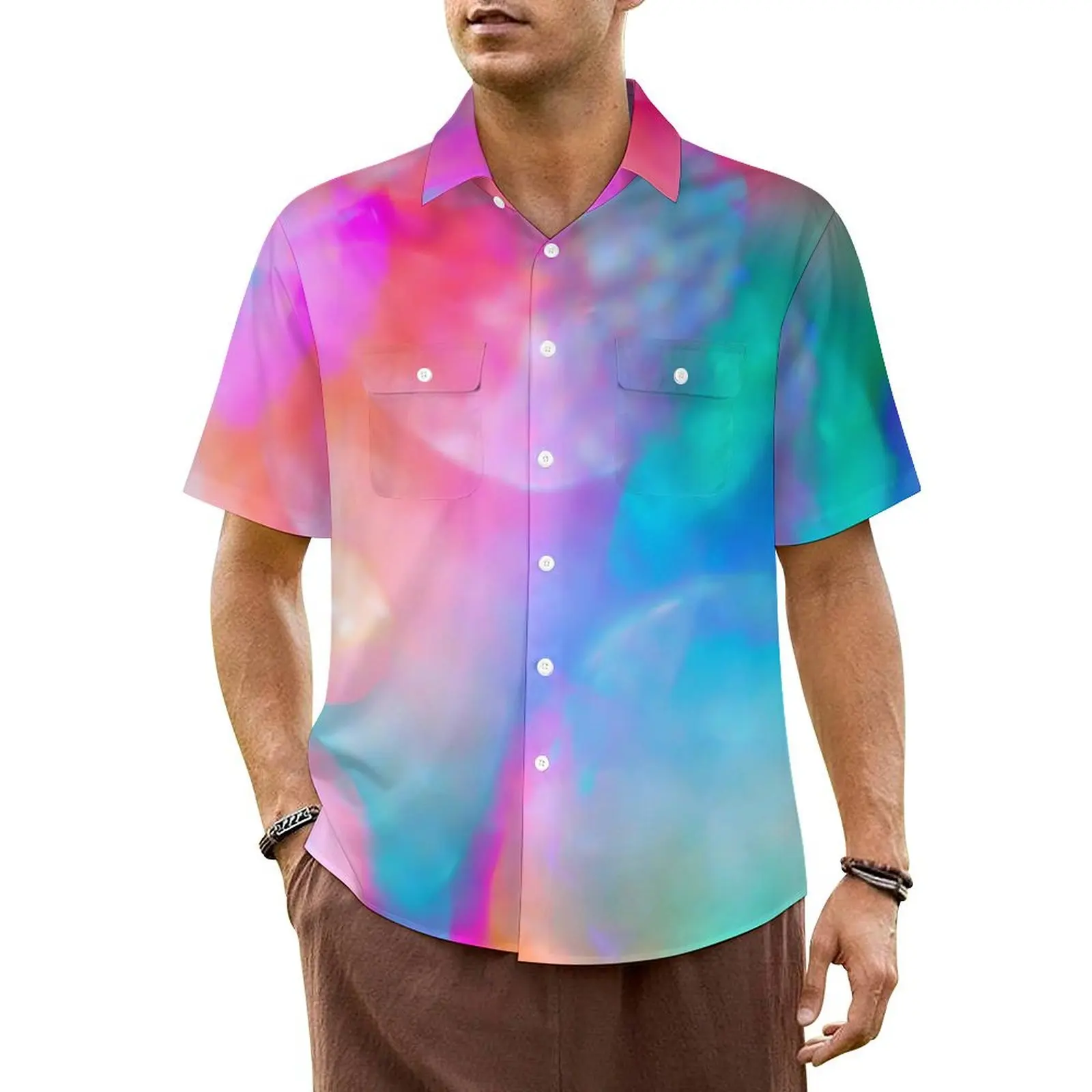 Colorful Rainbow Casual Shirt Abstract Print Vintage Hawaiian Shirts Men Short Sleeve Beach Comfortable Oversized Blouses
Colorful Rainbow Casual Shirt Abstract Print Vintage Hawaiian Shirts Men Short Sleeve Beach Comfortable Oversized Blouses