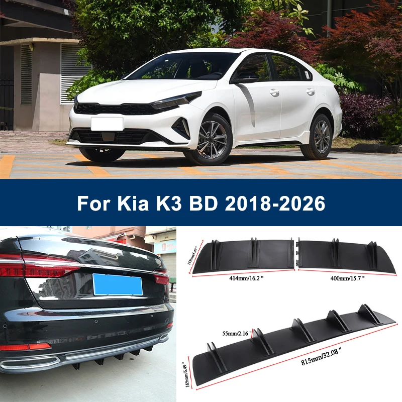 2-Segment Shark Fin Rear Diffuser For Kia K3 BD 2018-2026 2024 2020 2023 Rear Bumper Lip Splitter Chassis Spoiler Tuning Parts
2-Segment Shark Fin Rear Diffuser For Kia K3 BD 2018-2026 2024 2020 2023 Rear Bumper Lip Splitter Chassis Spoiler Tuning Parts