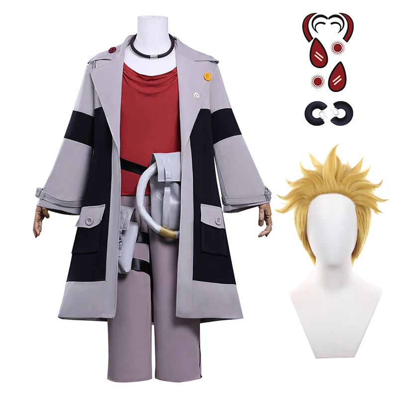 Anime Gachiakuta Enjin Cosplay Costume Wig Halloween Carnival Party Role Playing Outfits with Accessories
Anime Gachiakuta Enjin Cosplay Costume Wig Halloween Carnival Party Role Playing Outfits with Accessories