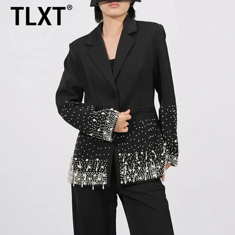 TLXT Fashion Sequin Design Gathered Waist Blazers Single Button Office Lady Fit Jackets Female 2025 Autumn New XK1677
TLXT Fashion Sequin Design Gathered Waist Blazers Single Button Office Lady Fit Jackets Female 2025 Autumn New XK1677