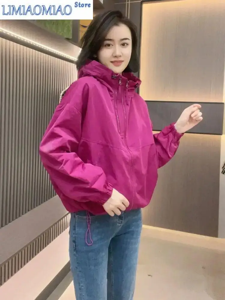 Double Zipper Hooded Sweatshirt Women Long Sleeve Jacket Outdoor Windbreaker Casual Loose Solid Korean Women Clothing Coat
Double Zipper Hooded Sweatshirt Women Long Sleeve Jacket Outdoor Windbreaker Casual Loose Solid Korean Women Clothing Coat