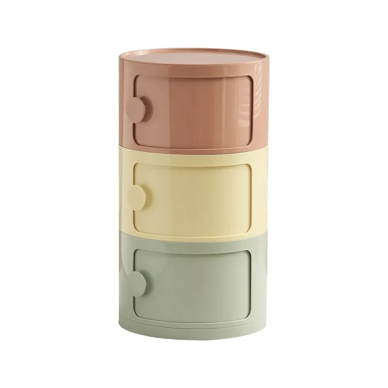 The Nordic ins bedside table is simple and creative, multi-layer storage, modern Internet celebrity plastic round storage
The Nordic ins bedside table is simple and creative, multi-layer storage, modern Internet celebrity plastic round storage