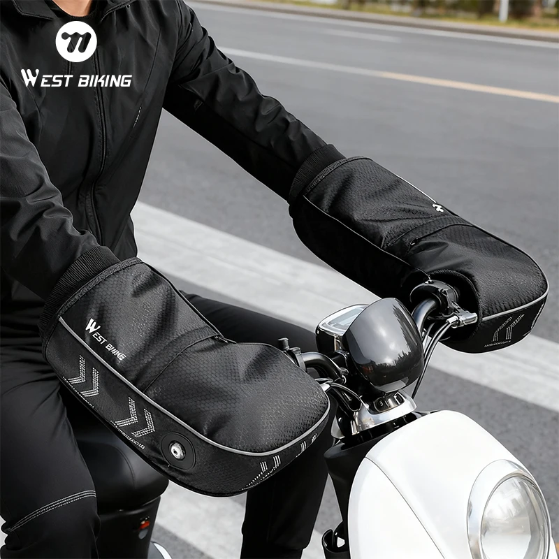 WEST BIKING Winter Bicycle Handlebar Gloves Polar Fleece Windproof Thermal Mitts MTB Road Bike Bar Reflective Mittens For Safety
WEST BIKING Winter Bicycle Handlebar Gloves Polar Fleece Windproof Thermal Mitts MTB Road Bike Bar Reflective Mittens For Safety