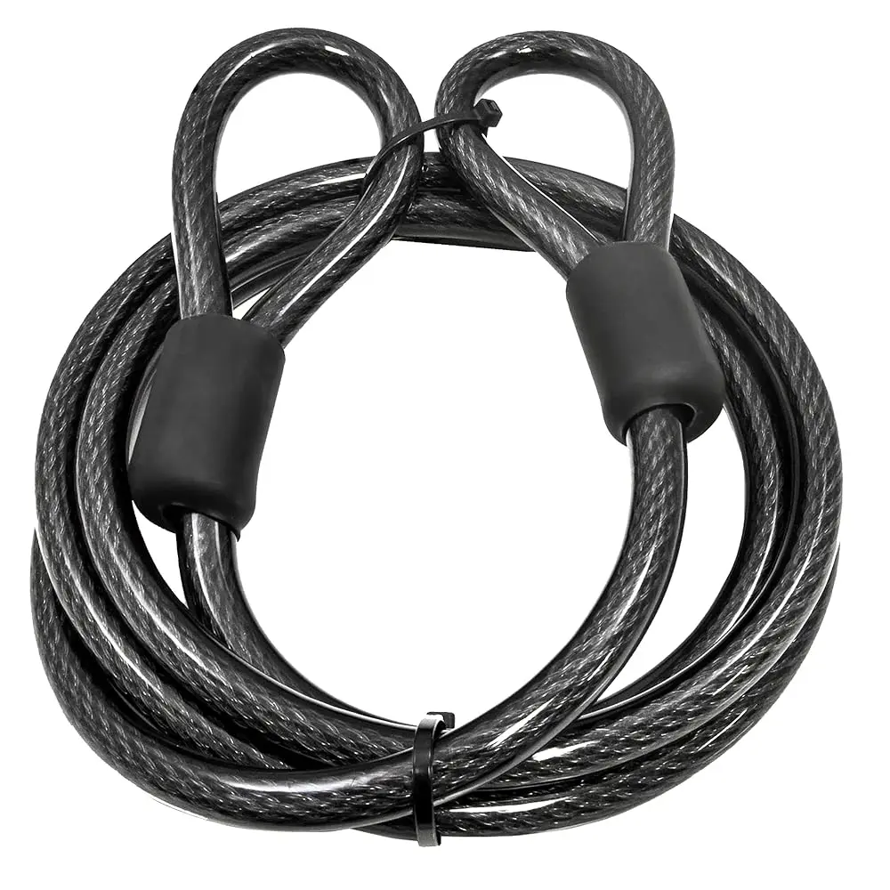 Free Shipping 12mm (1/2 inch) Heavy-Duty Security Cable, Vinyl Coated Braided Steel with Sealed Looped Ends (4', 7', 10', 15', 2
Free Shipping 12mm (1/2 inch) Heavy-Duty Security Cable, Vinyl Coated Braided Steel with Sealed Looped Ends (4', 7', 10', 15', 2