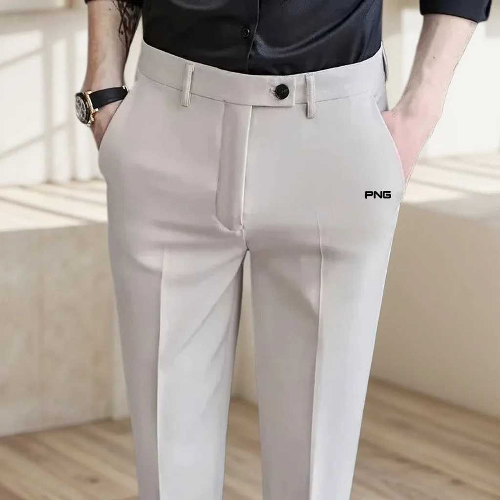 Golf Clothing Men Golf Trousers Business Casual Golf Pants Slim-fit Elastic Skinny Men Golf Clothing Office Formal Ninth Pant
Golf Clothing Men Golf Trousers Business Casual Golf Pants Slim-fit Elastic Skinny Men Golf Clothing Office Formal Ninth Pant