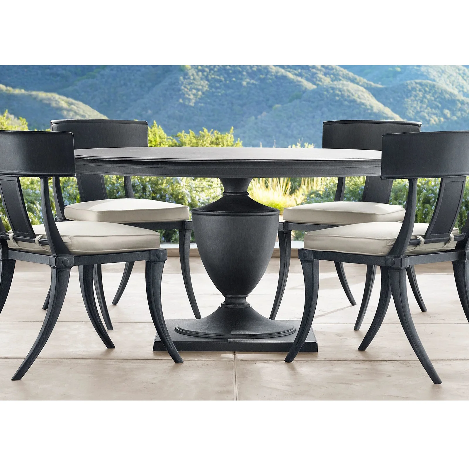 Retro Style 4 Seater Hotel Patio Metal Dining Furniture Set Outdoor Round Table and Aluminium Chair Outdoor
Retro Style 4 Seater Hotel Patio Metal Dining Furniture Set Outdoor Round Table and Aluminium Chair Outdoor