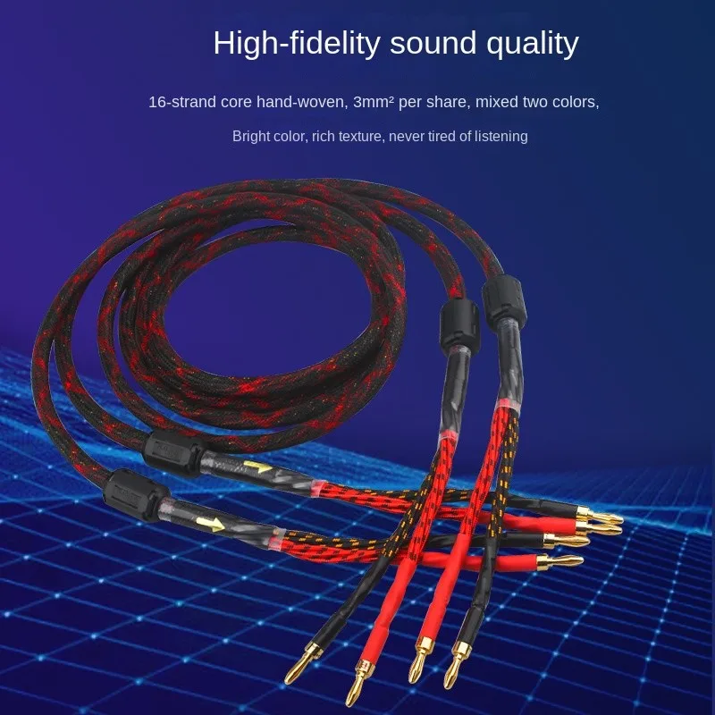 Одна пара акустических кабелей HIFI, высококачественный усилитель, акустический кабель 4N OFC с позолоченным штекером типа «банан»
Одна пара акустических кабелей HIFI, высококачественный усилитель, акустический кабель 4N OFC с позолоченным штекером типа «банан»